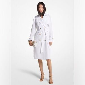 MICHAEL Michael Kors White Trench Coat